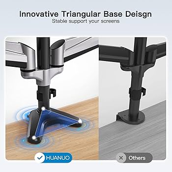 Amazon.com: HUANUO Triple Monitor Stand - Full Motion